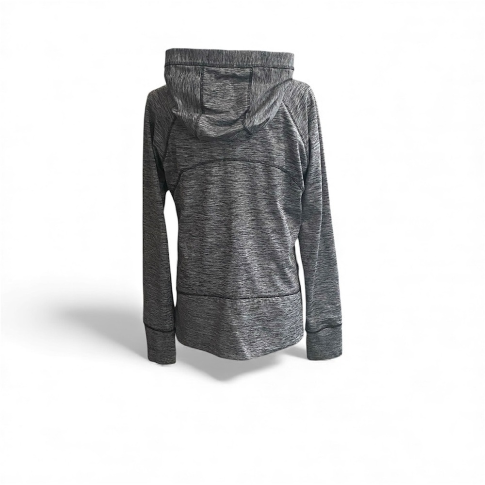 90 Degree Black Gray Space Dye Full Zip Hoodie Jacket Athletic Athleisure Gym - Picture 5 of 9